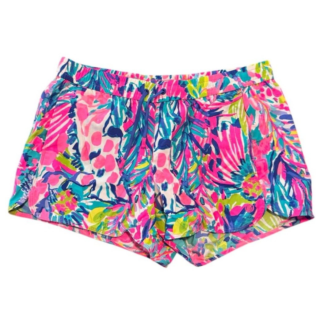 Lilly Pulitzer Rare Gumbo Limbo Runaround Giraffe Swim Shorts Size Small