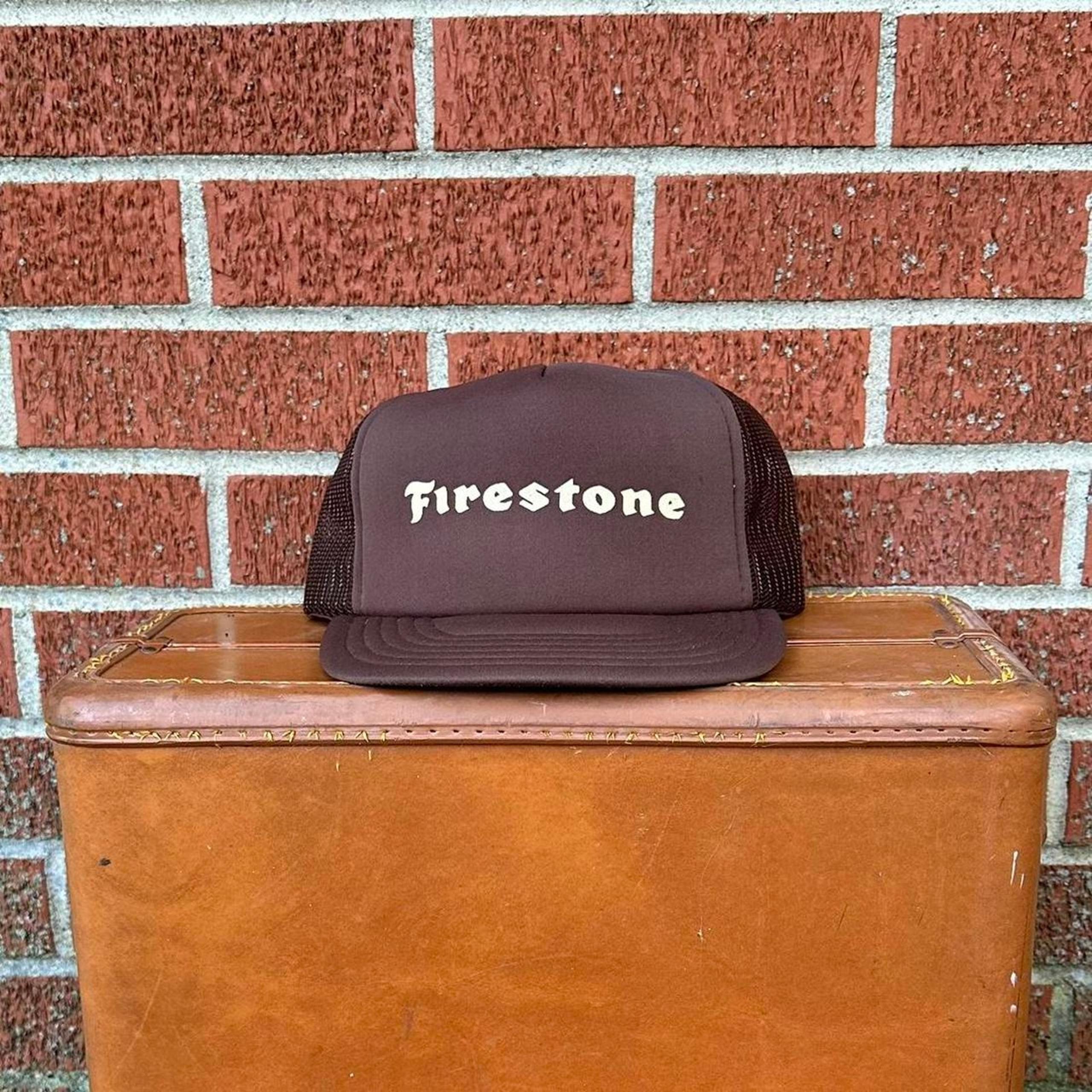True vintage 80s firestone the mad hatter promo trucker hat