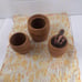 Country Living Barbwire Bath Set Rinse Cup Cotton/QTip Container Soap Pump Brown