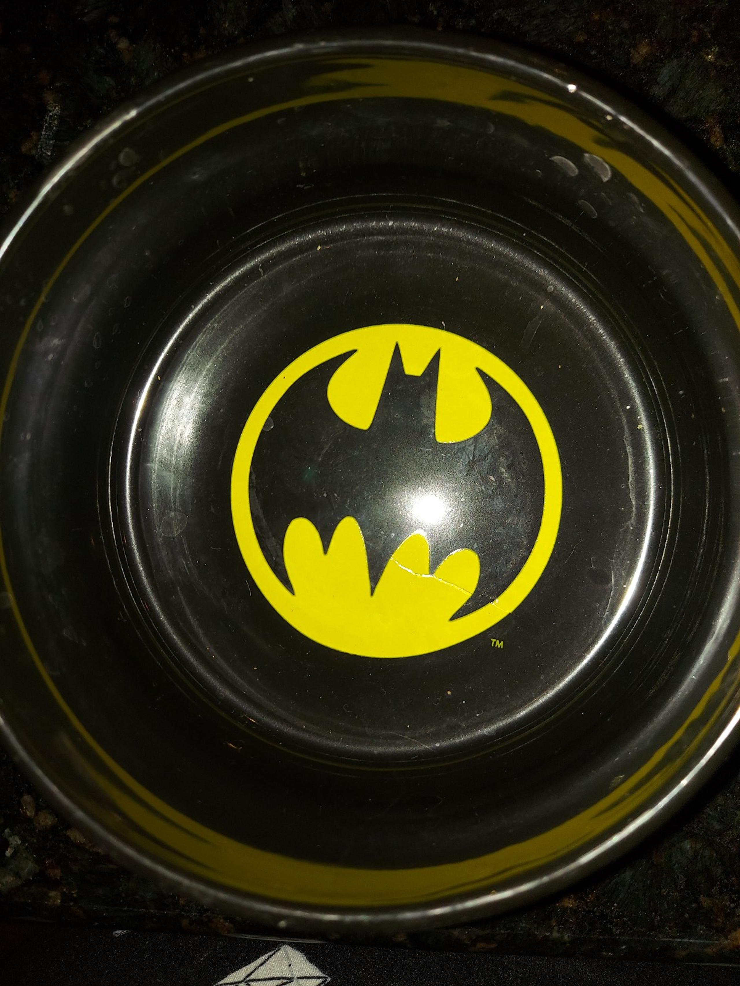 DC Batman themed ceramic pet dish pet bowl
