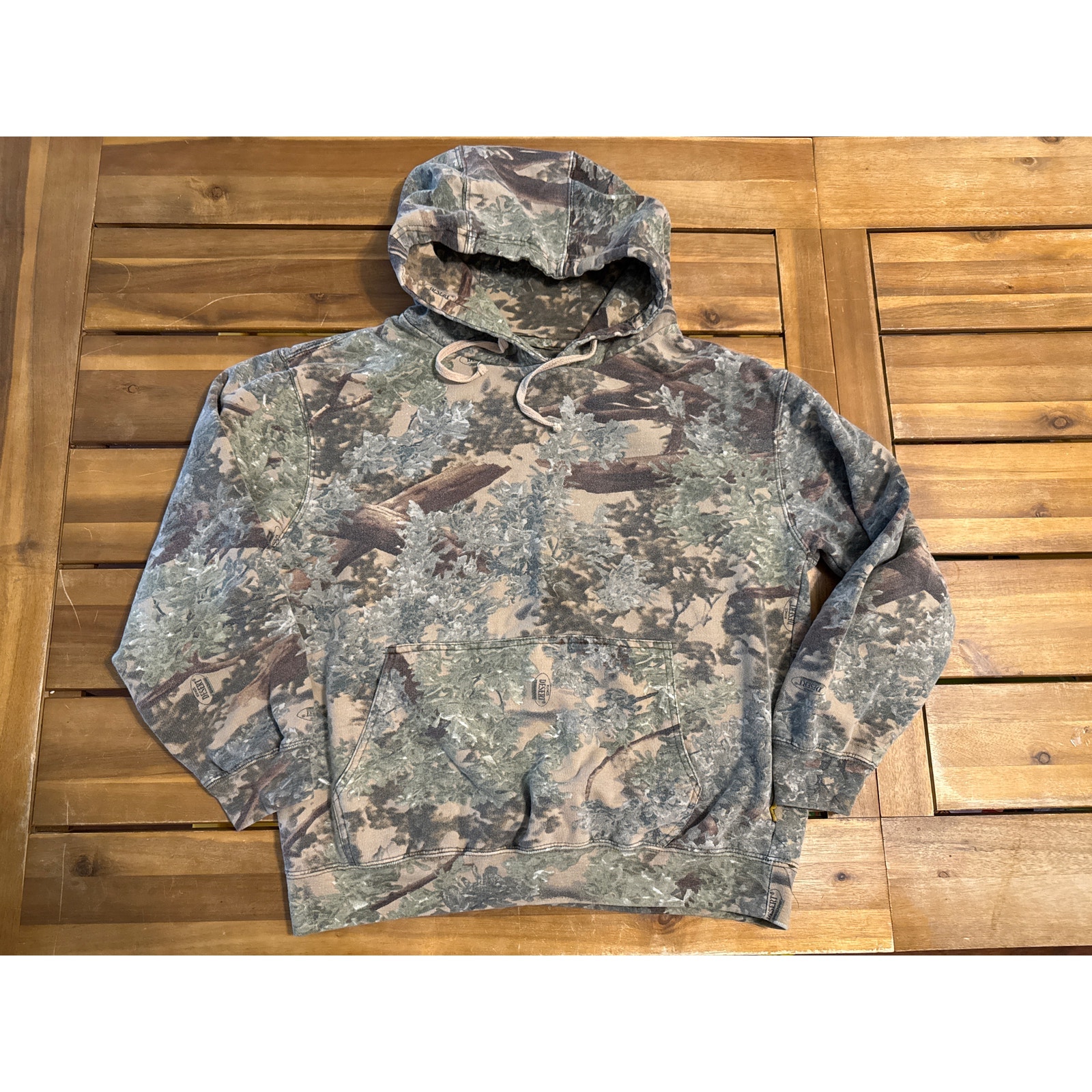Vintage King’s Shadow Camo Pull Over Hoodie Youth XL