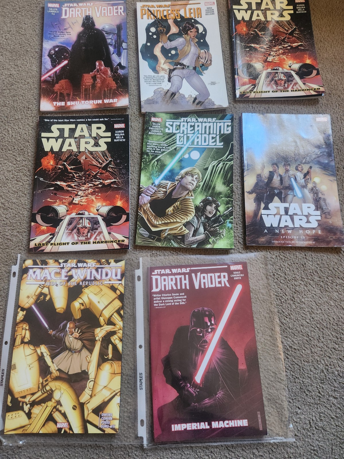 Star Wars paperback comic books lot of 8