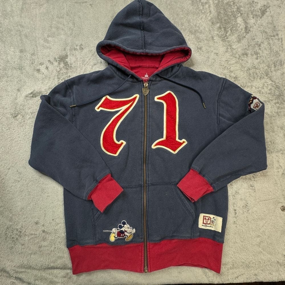 Disney World Jacket 71 Men's Size Small Hooded Full Zip