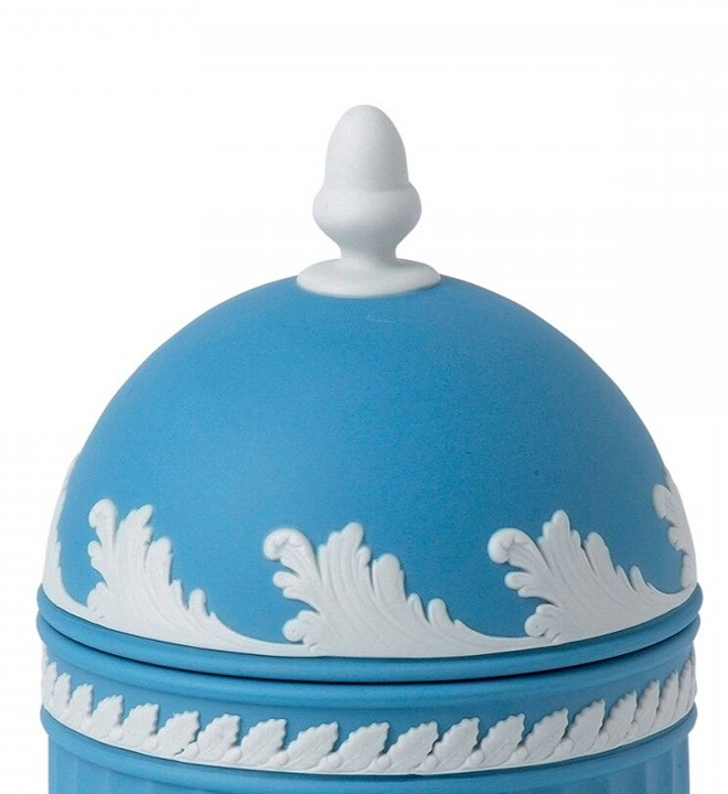Jasperware Pale Blue Acorn Box 2013 WEDGWOOD MADE IN UK NEW