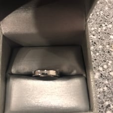 14K White Gold 3mm Flat Comfort Band