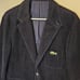 Vintage Lacoste Corduroy 3 Button Blazer - Navy Blue - Alligator - Size 40R