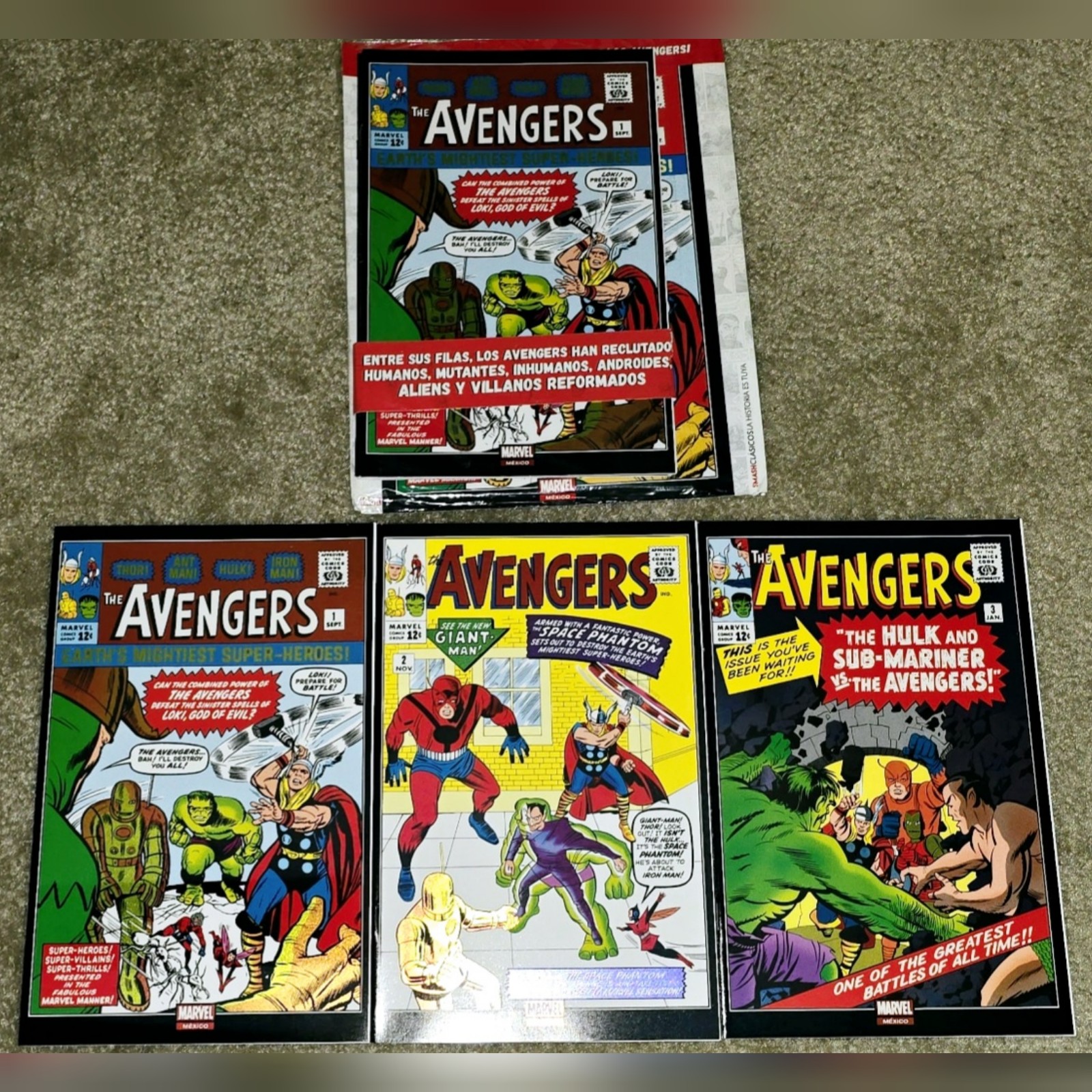Rare VHTF Avengers 1 2 3 MX 1st App Marvel Classic Foil 1963 Foreign Variant Key