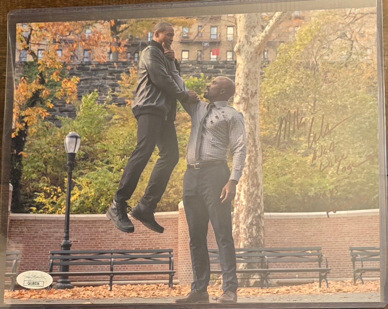 Mike Colter signed Luke Cage 8x10 picture with Luke Cage and Always Forward insc
