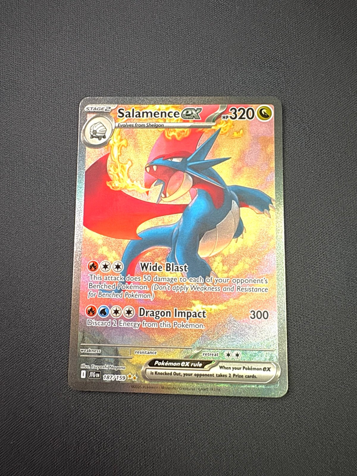 Pokemon Salamence ex 187/159 Special Illustration Rare SV09 Journey Together