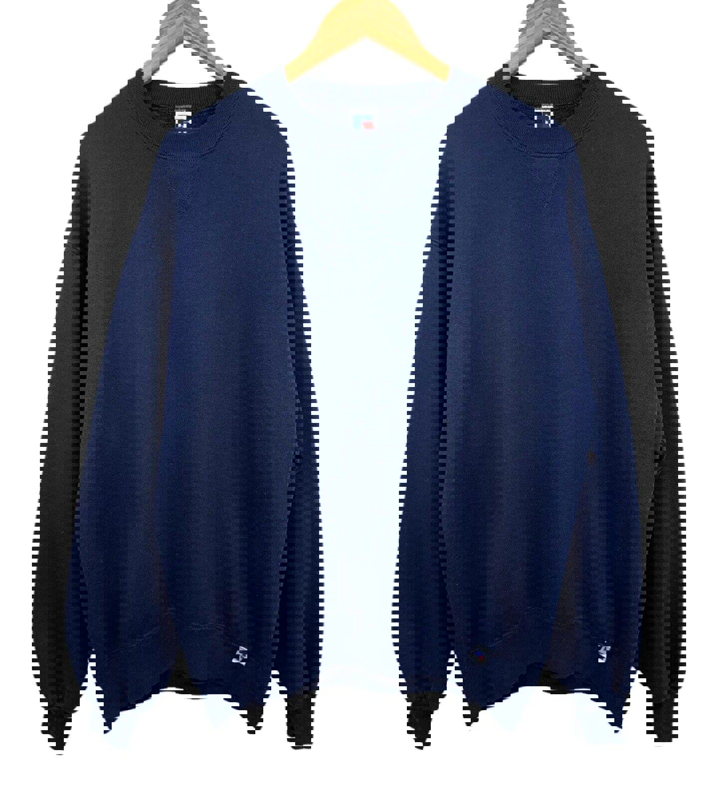 Vintage Russell Athletic 90s Navy Blue USA Made Crewneck L