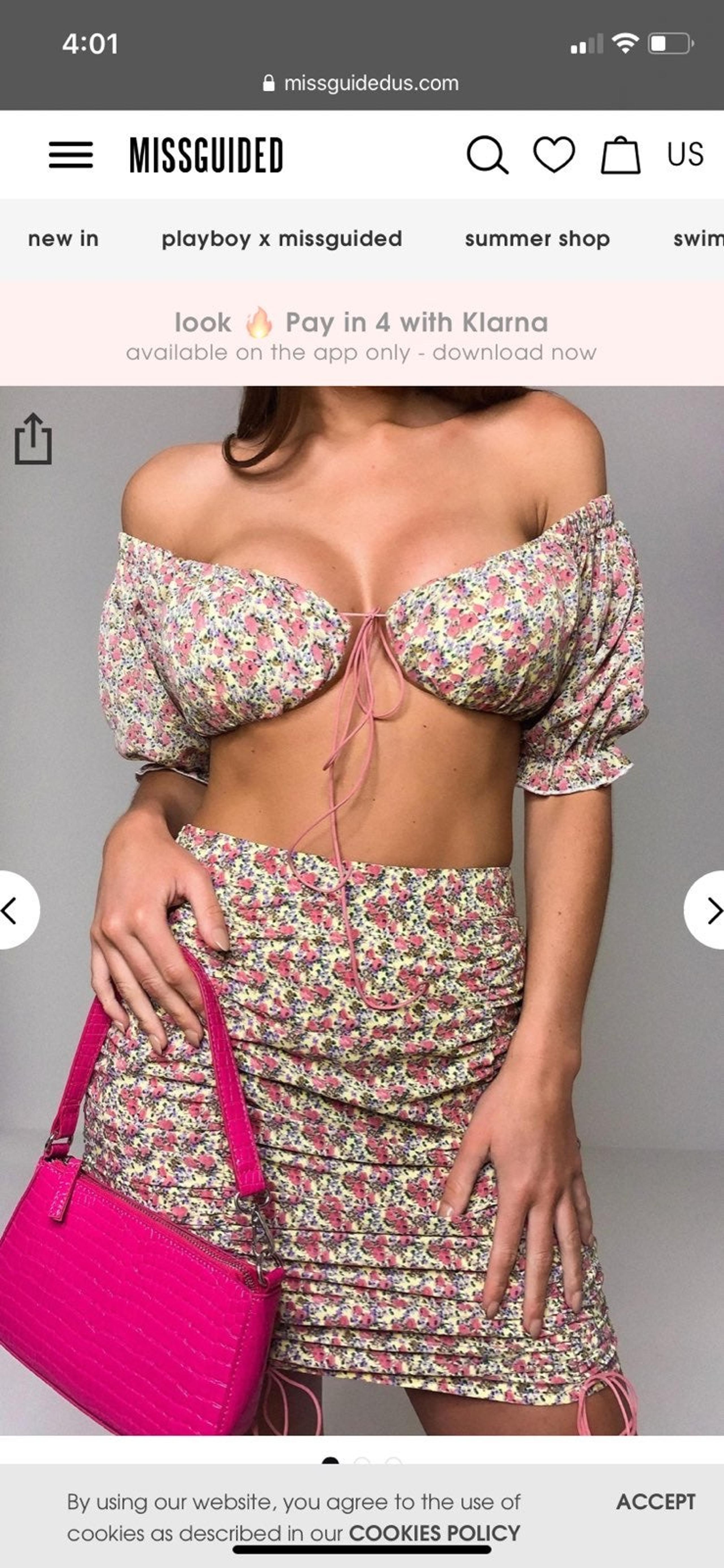 Missguided crop top
