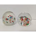Lot Of 2 Millefiori Art Glass Paperweights