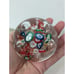Lot Of 2 Millefiori Art Glass Paperweights