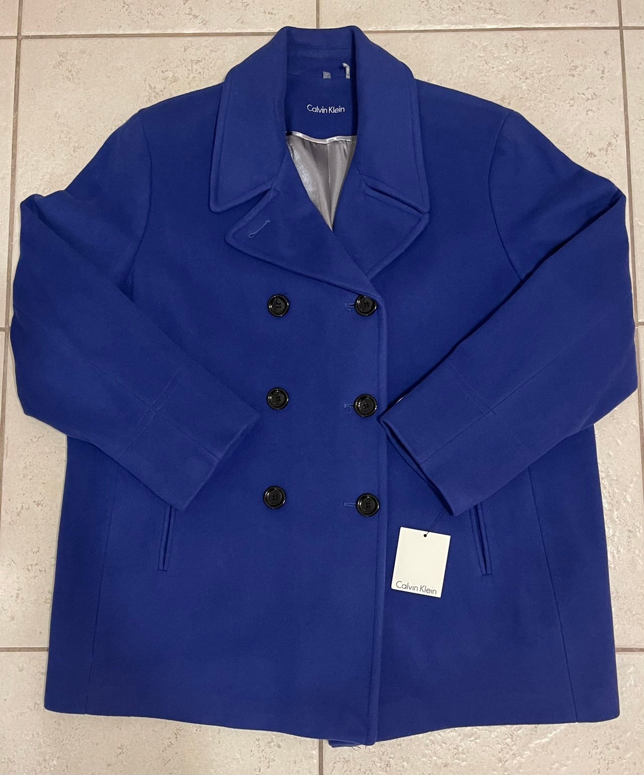 Womens Calvin Klein double breasted peacoat