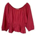 Marine Layer Pink 100% Cotton Off Shoulder Smocked Waist Top NWT Size Small