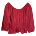 Marine Layer Pink 100% Cotton Off Shoulder Smocked Waist Top NWT Size Small