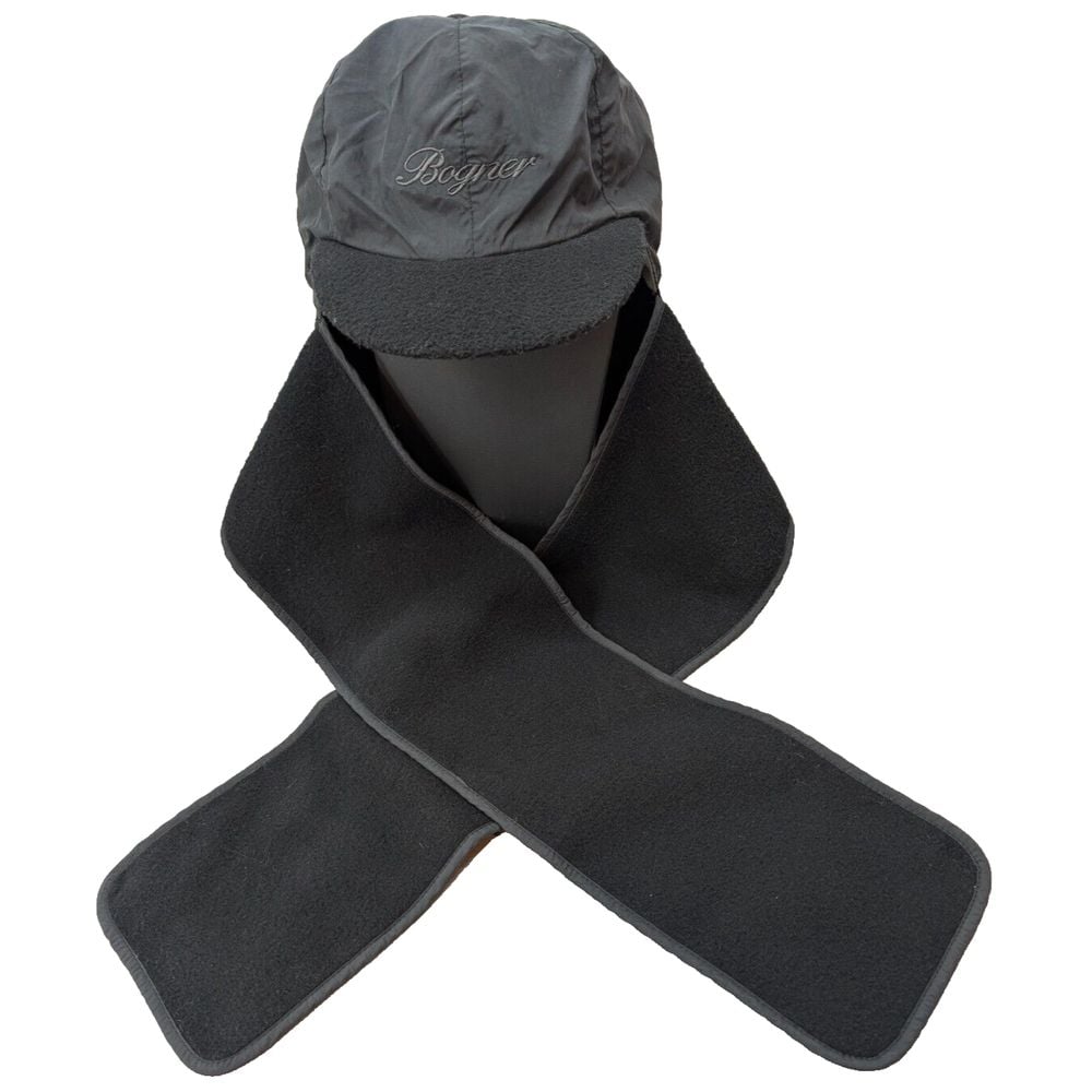 Bogner Ski Hat Mens Large Black Neck Warmer Luxury Sport Wear Winter Ski Vintage