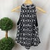 Adrianna Papell Black & White Beaded Sleeveless Top M