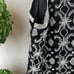Adrianna Papell Black & White Beaded Sleeveless Top M