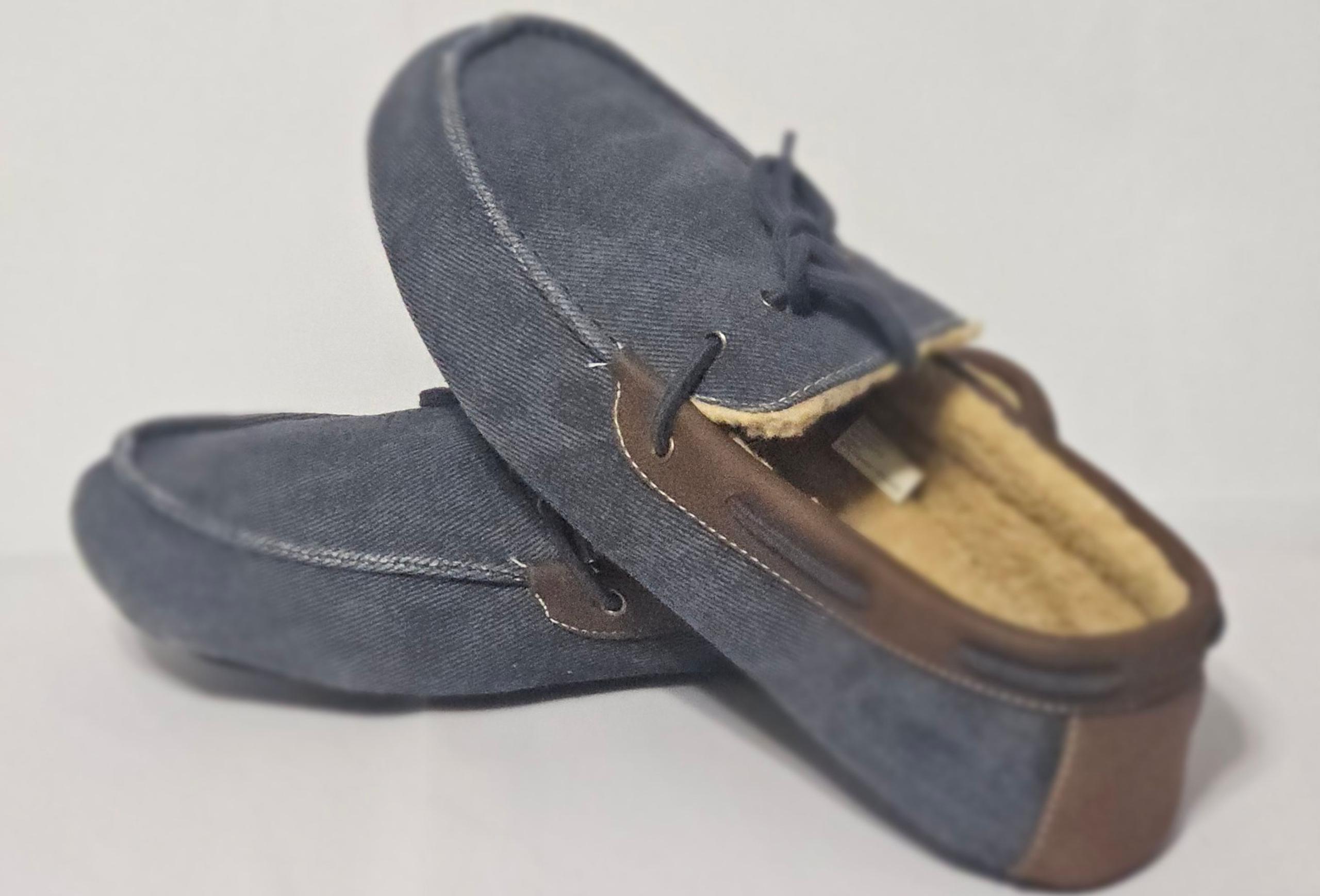 George Men's Sherpa Lined Driver Moccasin Slipper/Shoes Size:11-12, 13-14 NWT