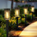 8 Pack Solar Pathway Lights, Solar Lights Outdoor Waterproof, Solar Garden Stake