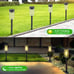 8 Pack Solar Pathway Lights, Solar Lights Outdoor Waterproof, Solar Garden Stake