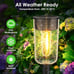 8 Pack Solar Pathway Lights, Solar Lights Outdoor Waterproof, Solar Garden Stake