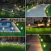 8 Pack Solar Pathway Lights, Solar Lights Outdoor Waterproof, Solar Garden Stake