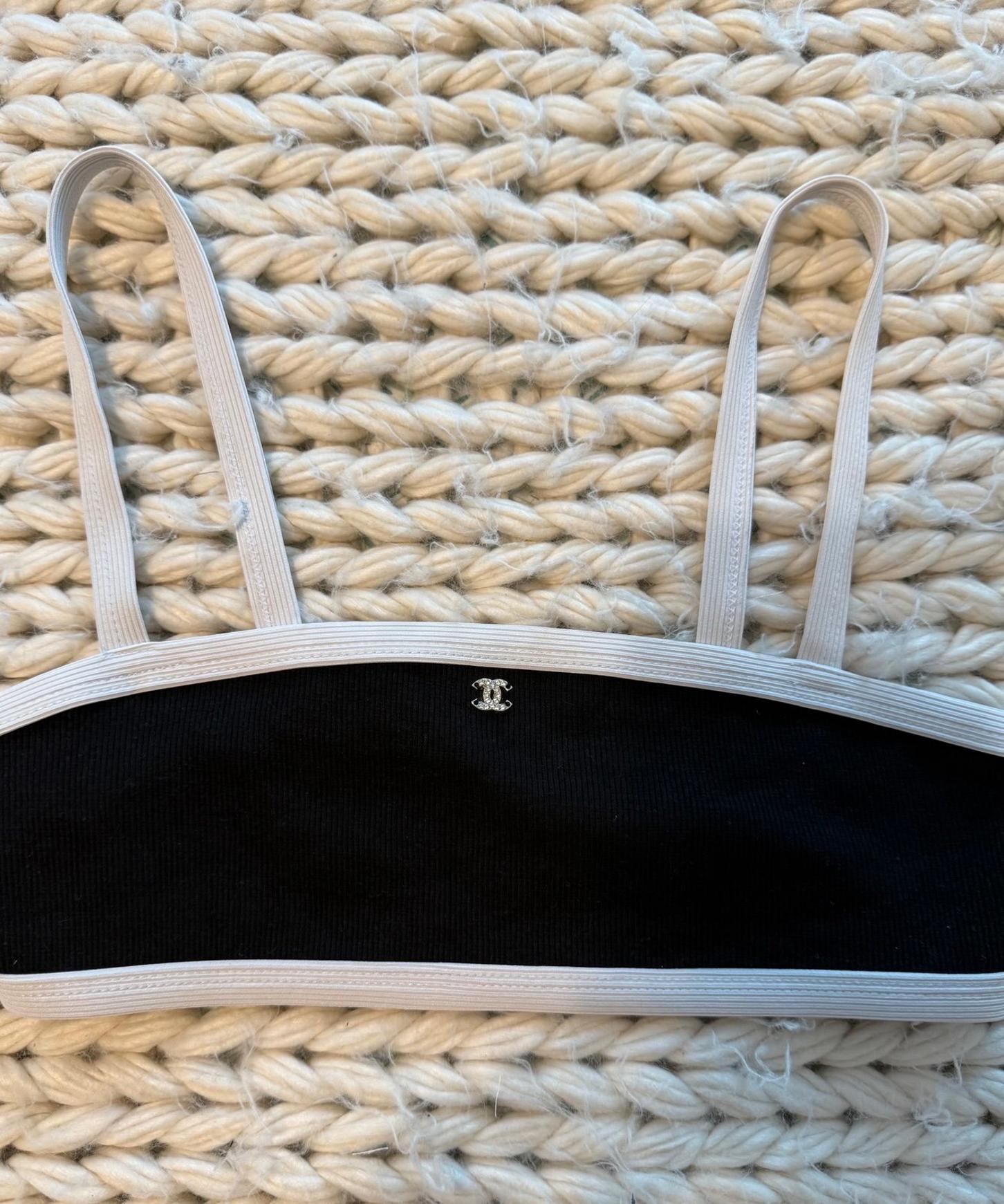 Chanel crop top - bikini (just the top) size M used twice
