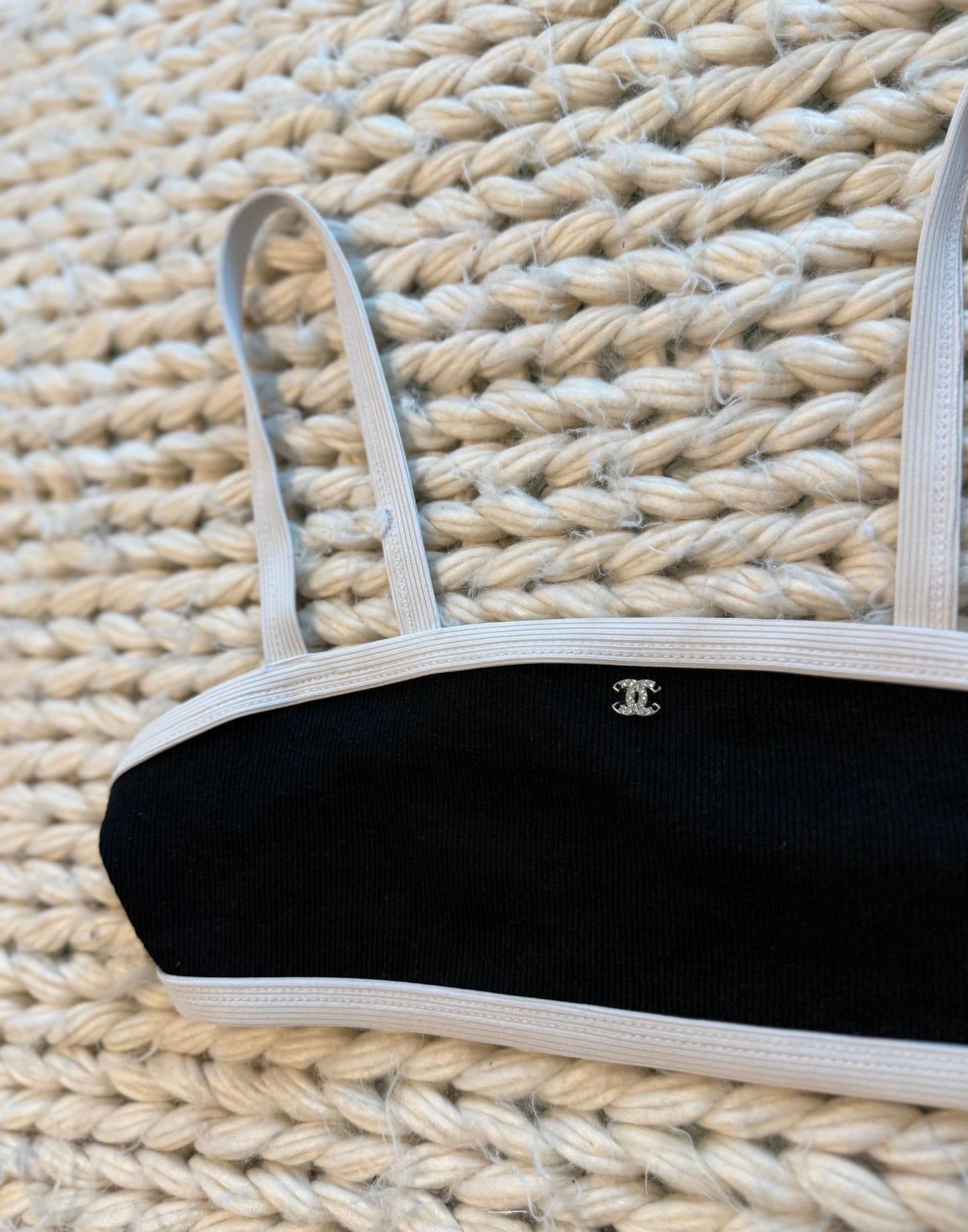 Chanel crop top - bikini (just the top) size M used twice