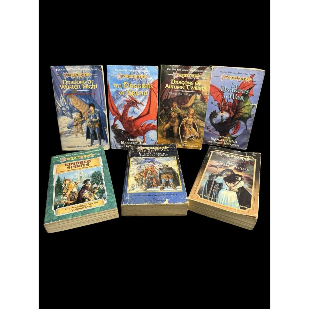 Vintage Dragon Lance Books Lot of 7 Paperbacks Chronicles Sextet Legends & More