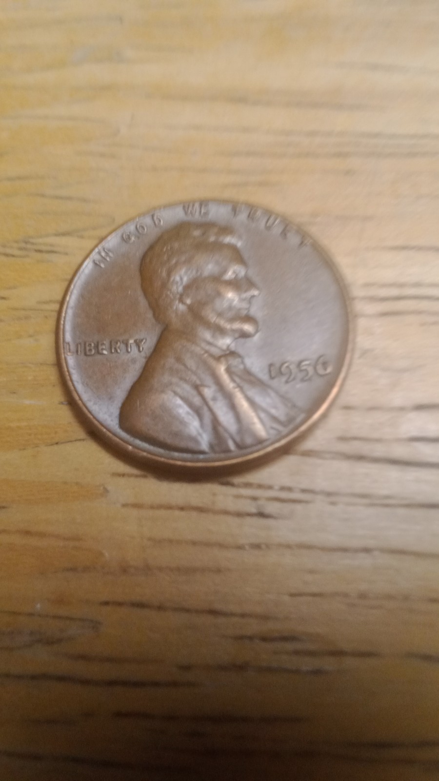 1956 wheat penny no mint