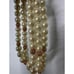 Vintage 80s Gold Tone Ball And Faux Pearl Necklace