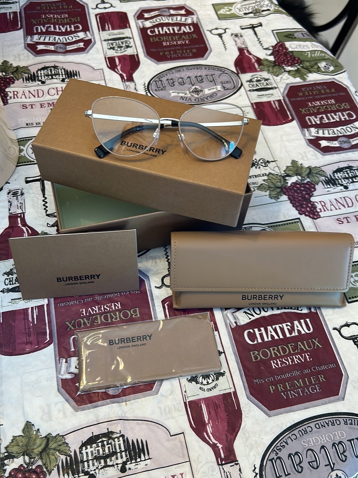 Burberry B1341 1302 Sliver Light Brown Glasses