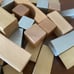 Pottery barn kids metallic wooden blocks and shape sorter