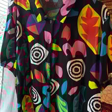 stranger things S3 Eleven button up top - plus size