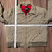 Vintage Tan beige flannel lined haggar bomber jacket large