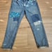 NWT Ralph Lauren Women's Boyfriend Tapered Patchwork Denim Jeans Size 8/29 Waist