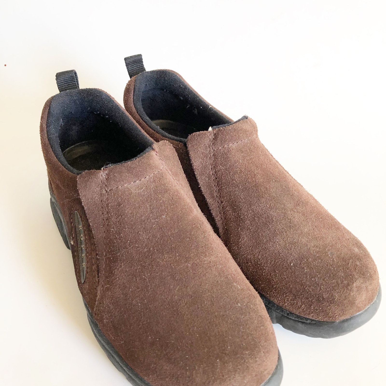 Roper Slip On Brown Leather 7 Comfort