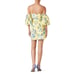 J.O.A. Yellow Floral Balloon Sleeve Off The Shoulder Mini Dress XS