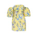 J.O.A. Yellow Floral Balloon Sleeve Off The Shoulder Mini Dress XS