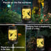2 Pack Outdoor Hanging Solar Lanterns, Hummingbird Theme Vintage Glass Mason Jar