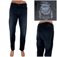 Polo Ralph Lauren Mens 35 X 32 (actual) Jeans Varick Slim Straight Blue 34x32