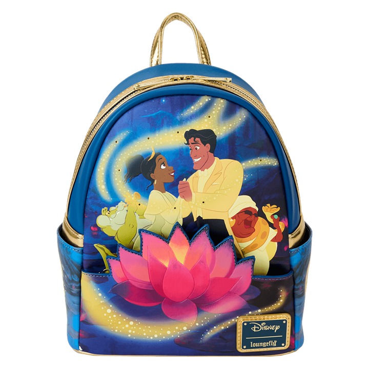 !!The Princess And The Frog 15th Anniversary Tiana & Naveen Glow Mini Backpack