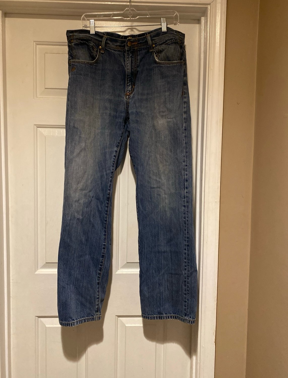 Y2K Akademiks Wide Leg Jeans Embroidered Pockets Men’s Size 36