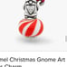 James Avery Enamel Christmas gnome art glass charm
