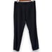 PARKER Elliot Pleated High Rise Belted Tie Waist Trouser Pants Size 8 Black