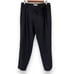 PARKER Elliot Pleated High Rise Belted Tie Waist Trouser Pants Size 8 Black