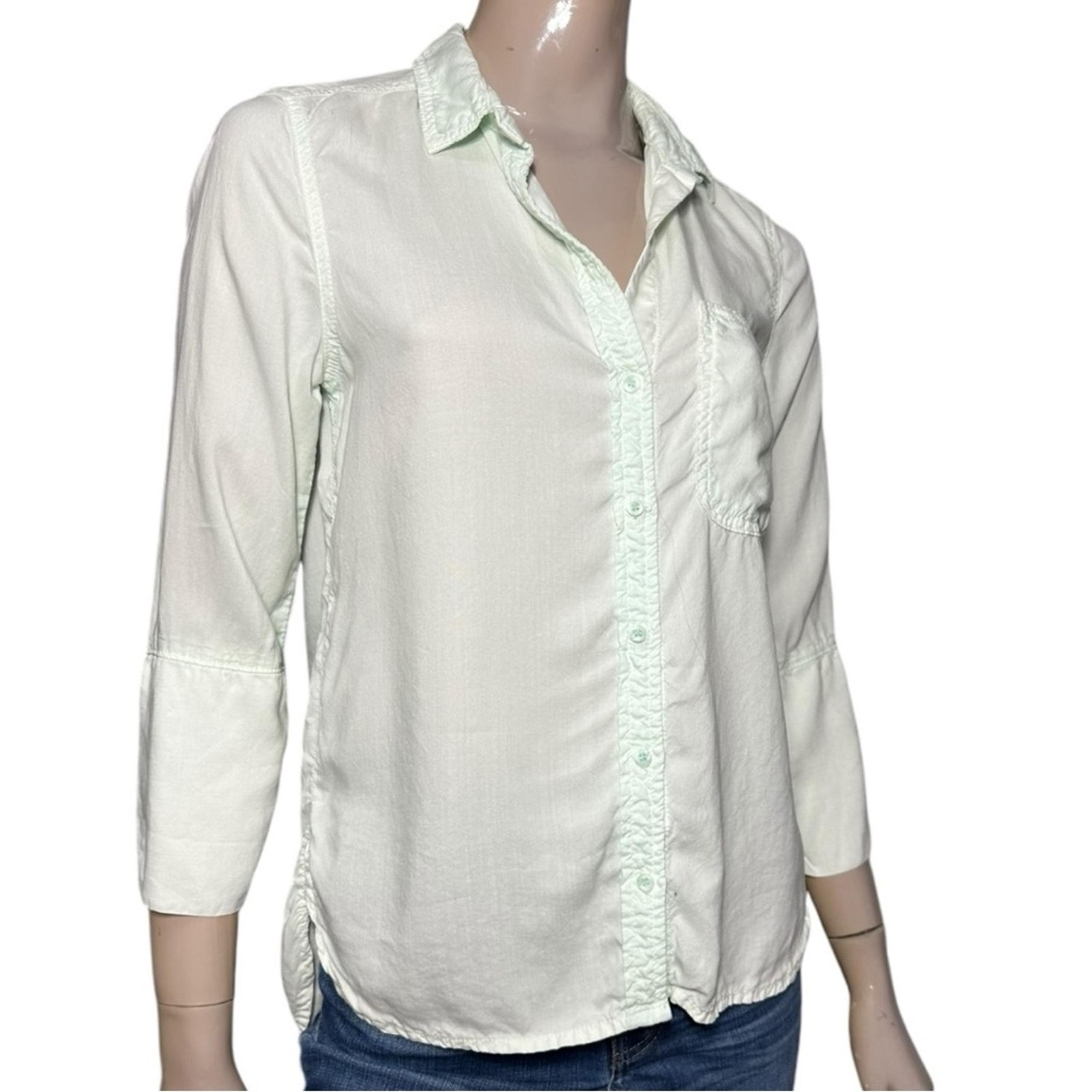 Bella Dahl Women’s Size XS Light Green Popover Button Down Shirt