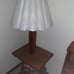 Vintage Pedastle Stand Table with Built-in Lamp
